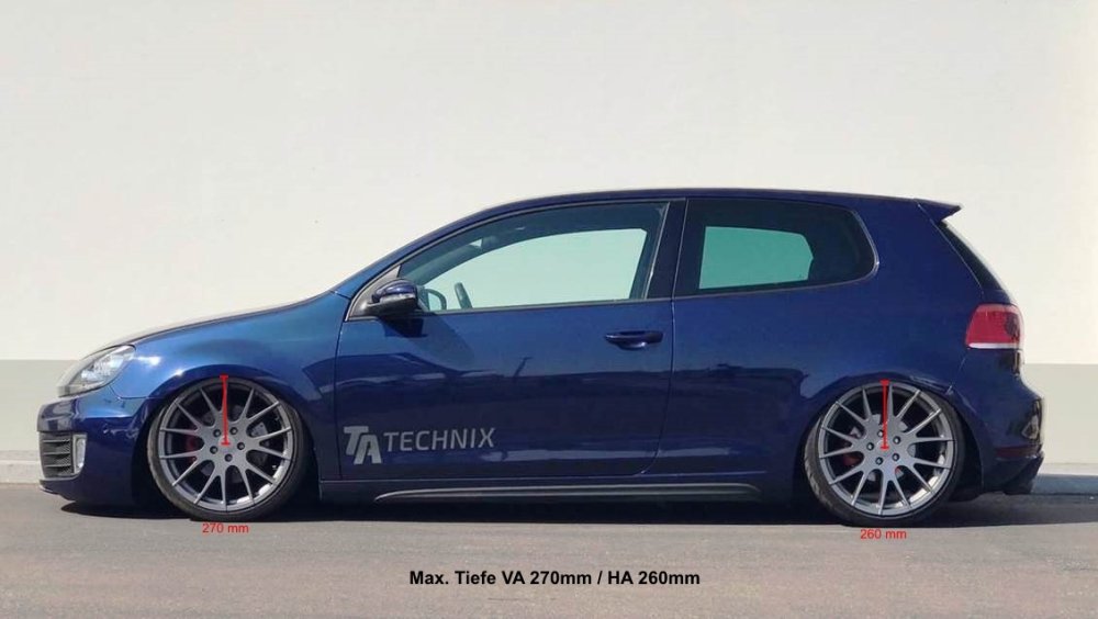 TA Technix Gewindefahrwerk Deep  härteverstellbar für Volkswagen (VW) Golf 6 